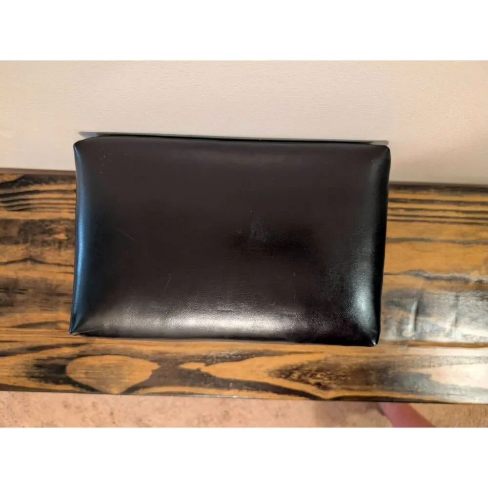 Vintage Authentic Solid Hardwood & Genuine Leather  Primitive Barn Stool